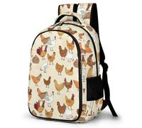 Cmagnifico Daypack, A Brood of Chickens Backpack, Rucksack with Pockets for Hiking Camping Travel