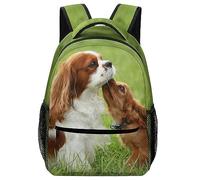 Cmagnifico Durable Oxford Cloth Casual Daypack, Cavalier King Charles Spaniel Backpack, College Bag for Boys, Girls, Travel, Sports