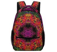 Cmagnifico Durable Oxford Cloth Casual Daypack, Psychedelic Kaleidoscope Backpack, College Bag for Boys, Girls, Travel, Sports