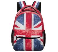 Cmagnifico Durable Oxford Cloth Casual Daypack, Vintage Union Jack British Flag Backpack, College Bag for Boys, Girls, Travel, Sports