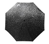 Cmagnifico Folding Umbrella, Shiny Silver Glitter Umbrella, Travel Umbrella Auto Open And Close for Windproof, Rainproof