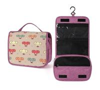 Cmagnifico Hanging Wash Bag, Cute Jack Russell Terrier Toiletry Bag, Waterproof Makeup Bag for Travel, Business, Vacation
