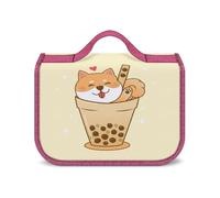 Cmagnifico Hanging Wash Bag, Cute Shiba Inu Toiletry Bag, Waterproof Makeup Bag for Travel, Business, Vacation