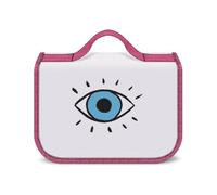 Cmagnifico Hanging Wash Bag, Evil Eye Toiletry Bag, Waterproof Makeup Bag for Travel, Business, Vacation