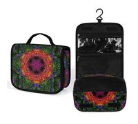 Cmagnifico Hanging Wash Bag, Psychedelic Kaleidoscope Toiletry Bag, Makeup Bag for Travel, Business, Vacation