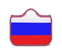 Cmagnifico Hanging Wash Bag, Russian Flag Toiletry Bag, Waterproof Makeup Bag for Travel, Business, Vacation