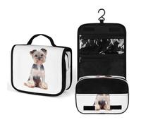 Cmagnifico Hanging Wash Bag, Yorkshire Terrier Toiletry Bag, Makeup Bag for Travel, Business, Vacation