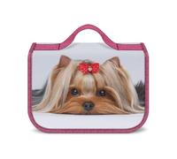 Cmagnifico Hanging Wash Bag, Yorkshire Terrier Toiletry Bag, Waterproof Makeup Bag for Travel, Business, Vacation