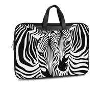 Cmagnifico Leather Laptop Case, Abstract Animal Zebra Laptop Sleeves