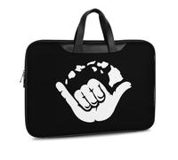 Cmagnifico Leather Laptop Case, Aloha Hand Hawaii Laptop Sleeves