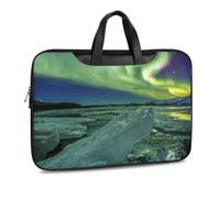 Cmagnifico Leather Laptop Case, Beautiful Northern Lights Laptop Sleeves