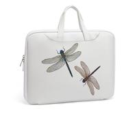Cmagnifico Leather Laptop Case, Colorful Dragonfly Laptop Sleeves