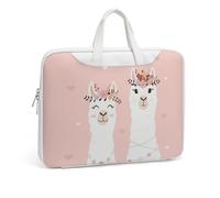 Cmagnifico Leather Laptop Case, Cute Llama Laptop Sleeves