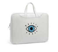 Cmagnifico Leather Laptop Case, Evil Eye Laptop Sleeves