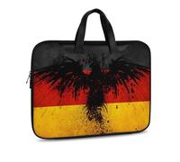 Cmagnifico Leather Laptop Case, Germany Flag Eagle Laptop Sleeves