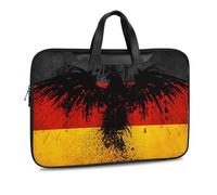 Cmagnifico Leather Laptop Case, Germany Flag Eagle Laptop Sleeves