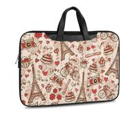 Cmagnifico Leather Laptop Case, Paris Eiffel Tower Laptop Sleeves