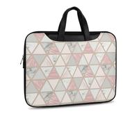 Cmagnifico Leather Laptop Case, Rose Gold Grey Marble Laptop Sleeves