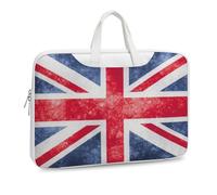 Cmagnifico Leather Laptop Case, Vintage Union Jack British Flag Laptop Sleeves