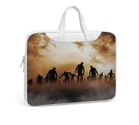 Cmagnifico Leather Laptop Case, Zombies Dead Men Walking Body at Night Laptop Sleeves