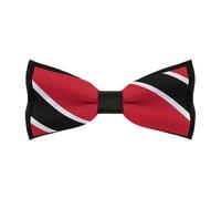 Cmagnifico Men's Pre-Tied Bow Tie, Trinidad And Tobago Flag Bow Tie, Adjustable Neck Bowtie for Parties