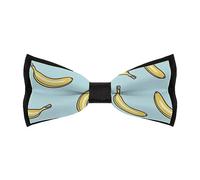 Cmagnifico Men's Pre-Tied Bow Tie, Yellow Banana Bow Tie, Adjustable Neck Bowtie for Parties
