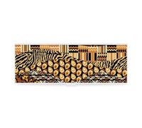 Cmagnifico Pencil Case, African Style PatchworkCreative Simple Stationery Box,19.5x6.8x3cm