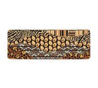 Cmagnifico Pencil Case, African Style PatchworkCreative Simple Stationery Box,19.5x7.1x2.7cm