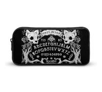 Cmagnifico Pencil Case, Cat Skull Head Witch Board Black GothicStationery Bag, Business Travel Bag Or Small Tool Box, Girls Makeup Bag