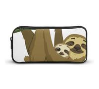 Cmagnifico Pencil Case, Cute Rainforest SlothStationery Bag, Business Travel Bag Or Small Tool Box, Girls Makeup Bag