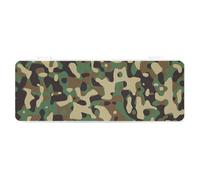 Cmagnifico Pencil Case, Green Camouflage PatternCreative Simple Stationery Box,19.5x7.1x2.7cm