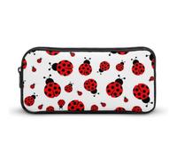 Cmagnifico Pencil Case, Ladybugs Pattern Infinite SpeckledStationery Bag, Business Travel Bag Or Small Tool Box, Girls Makeup Bag