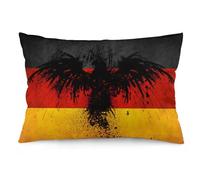 Cmagnifico Pillowcase, Germany Flag Eagle Pillow Case, Rectangular Plush Pillow Cover for Couch Bedroom