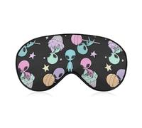 Cmagnifico Smooth Fabric Eye Mask, Alien Sleep Mask, Sleeping Eye Mask with Adjustable Headband for Men, Women