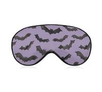 Cmagnifico Smooth Fabric Eye Mask, Cute Bat Sleep Mask, Sleeping Eye Mask with Adjustable Headband for Men, Women