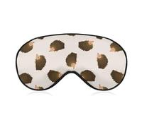 Cmagnifico Smooth Fabric Eye Mask, Cute Hedgehog Sleep Mask, Sleeping Eye Mask with Adjustable Headband for Men, Women