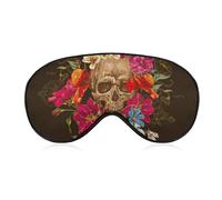 Cmagnifico Smooth Fabric Eye Mask, Day of The Dead Sleep Mask, Sleeping Eye Mask with Adjustable Headband for Men, Women
