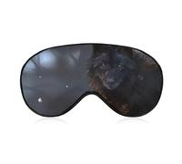 Cmagnifico Smooth Fabric Eye Mask, Fantasy Wolf Sleep Mask, Sleeping Eye Mask with Adjustable Headband for Men, Women