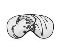 Cmagnifico Smooth Fabric Eye Mask, Flying Dragons Sleep Mask, Sleeping Eye Mask with Adjustable Headband for Men, Women