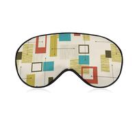 Cmagnifico Smooth Fabric Eye Mask, Mid Century Modern Sleep Mask, Sleeping Eye Mask with Adjustable Headband for Men, Women