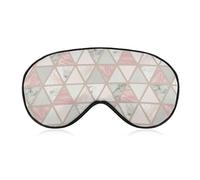 Cmagnifico Smooth Fabric Eye Mask, Rose Gold Grey Marble Sleep Mask, Sleeping Eye Mask with Adjustable Headband for Men, Women