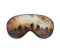 Cmagnifico Smooth Fabric Eye Mask, Zombies Dead Men Walking Body at Night Sleep Mask, Sleeping Eye Mask with Adjustable Headband for Men, Women