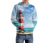 Cmagnifico Unisex Sweatshirts, Lighthouse Lovely Cartoon Cat Math Linear Mathematics Education Many Chickens Mexican Dia De Muertos Mexican Sugar Skulls Middle Finger Skull Music Piano Keys Hoodie, L
