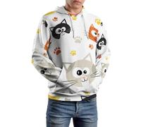 Cmagnifico Unisex Sweatshirts, Lovely Cartoon Cat Math Linear Mathematics Education Many Chickens Mexican Dia De Muertos Mexican Sugar Skulls Middle Finger Skull Music Piano Keys Hoodie, Long Sleeve