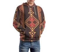 Cmagnifico Unisex Sweatshirts, Native American Nautical Anchor Dot Native American Nautical Themed Simple Anchors Native American Old English Sheepdog Dog Hoodie, Long Sleeve Hoody Casual Tops with P