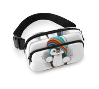 Cmagnifico Waist Bag, Cute Penguin Bumbag, Adjustable Fanny Pack for Running Walking Hiking