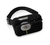 Cmagnifico Waist Bag, Dandelion Seeds Bumbag, Adjustable Fanny Pack for Running Walking Hiking