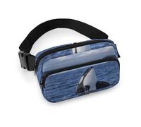Cmagnifico Waist Bag, Killer Whales Orca Bumbag, Adjustable Fanny Pack for Running Walking Hiking