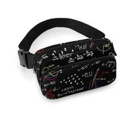 Cmagnifico Waist Bag, Math Linear Mathematics Education Bumbag, Adjustable Fanny Pack for Running Walking Hiking