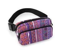 Cmagnifico Waist Bag, Native American Bumbag, Adjustable Fanny Pack for Running Walking Hiking